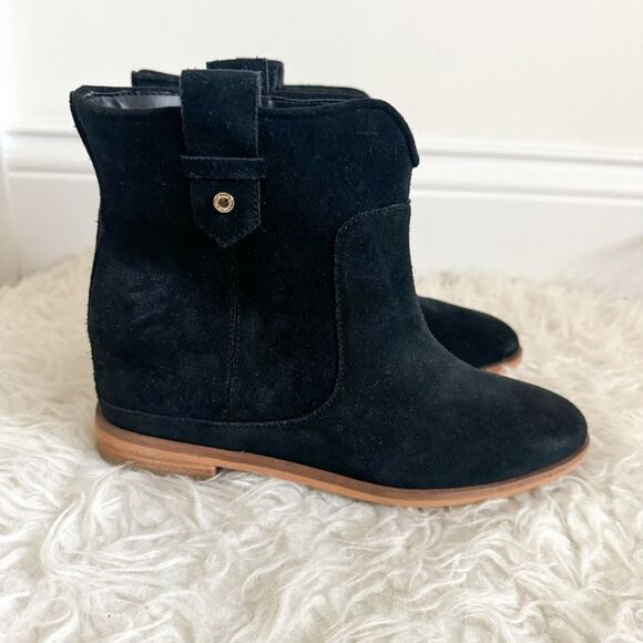 NWOB Cole Haan Women's Rayna Hidden Wedge Boot - Black Suede | Size 6B - Picture 2 of 8